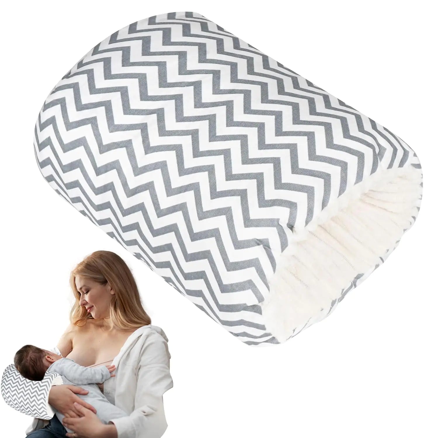 HOWUKE Baby Nursing Arm Breastfeeding Pillow Breast Feeding Pillows for Babies Bottle Feeding Travel Pillows for Newborn